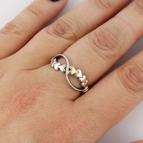 Rope hearts ring 925 - of,