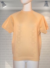 Vintage crimplene jersey top - crimplene,