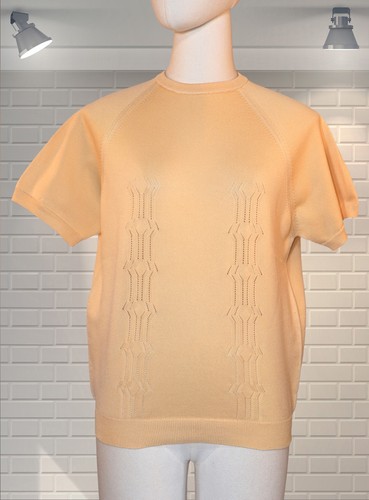 Vintage crimplene jersey top - crimplene,