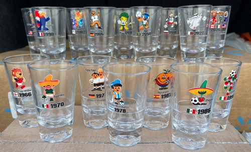 World cup mascot - world, glass