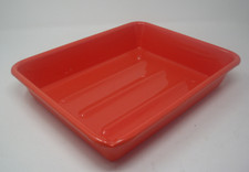 Vintage Photographic Darkroom Developing Tray Dish 12x10" Orange/Red