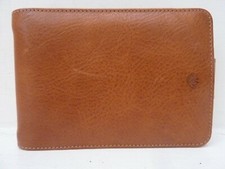 MULBERRY Oak Brown Leather Wallet & Pocket Book £275 - Retired Design - REDUCED