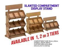 SLANTED TALL DISPLAY STAND