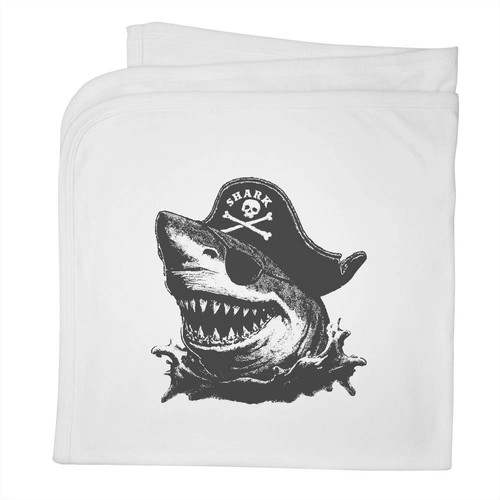 Pirate shark baby blanket - 'pirate, '
