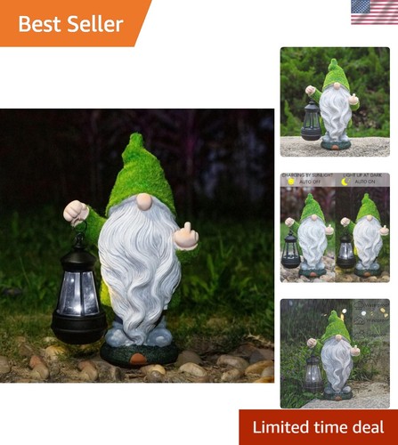 Funny middle finger gnome with - middle-finger,