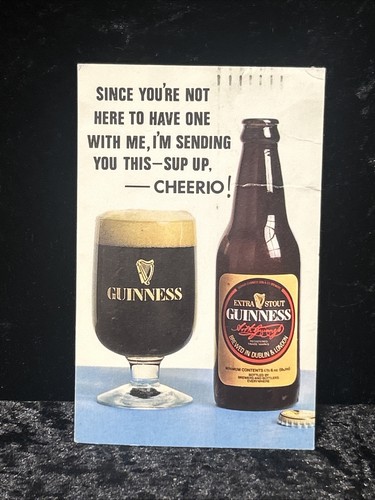 Guinness postcard vintage - guinness,