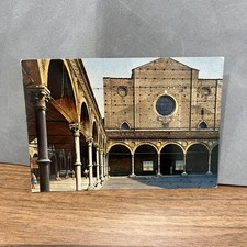 VINTAGE COLOR POSTCARD BOLOGNA MINOR BASILICA OF SANTA MARIA DEI SERVI