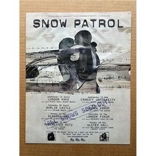 SNOW PATROL UK TOUR 2006 POSTER SIZED original music press advert from 2006 with
