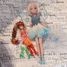 Tinkerbell Doll  Friend Periwinkle The Winter Fairy + fawna 2 doll bundle