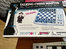 Talking Chess Master Computer Krypton Vintage Electronic Set Boxed Complete VGC