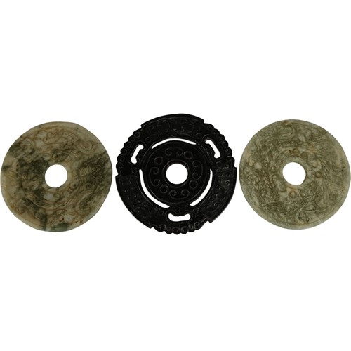 Chinese jade discs - jade,