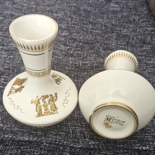 Pair white ceramic - ceramic, 24k