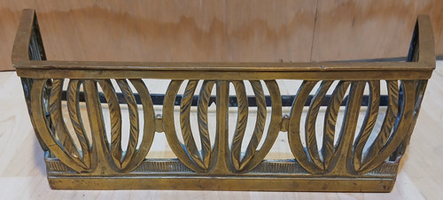 Vintage brass fire front fret - fire,