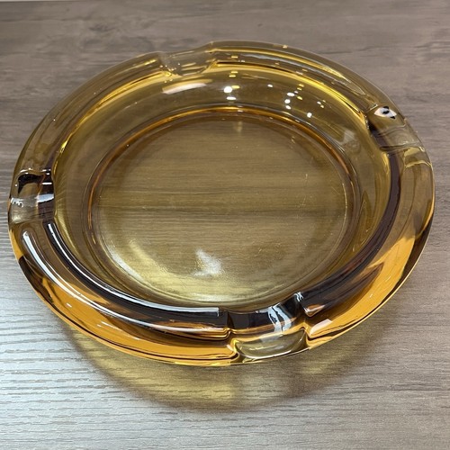 Amber glass vintage - glass, 8”