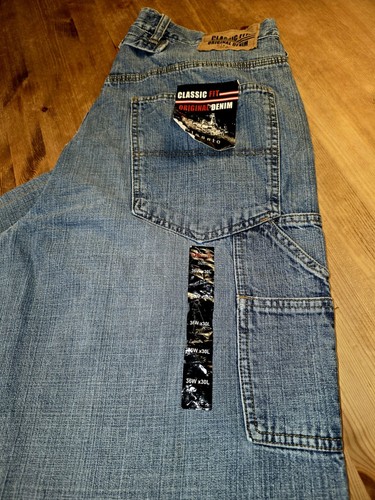Blue denim carpenter jeans - denim,