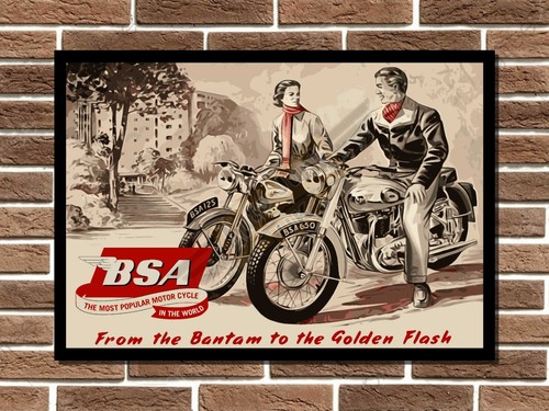Bsa metal wall sign - sign, garage