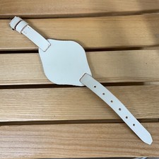 WHITE WRIST STRAP - Leather Dress Rank Uniform , British Military Issue 