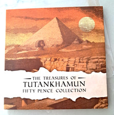 2023 The Treasures of Tutankhamun BUNC 50p Isle of Man Coin Collection