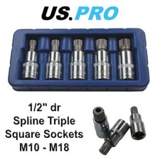 US PRO 5 Piece 1/2" Drive
