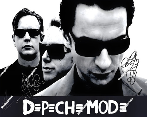Depeche mode band signed - depeche,