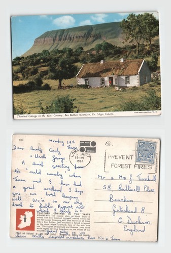 Postcard thatched cottage - postcard,