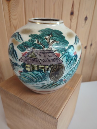 Kutani vase japanese - kutani, 7.5"