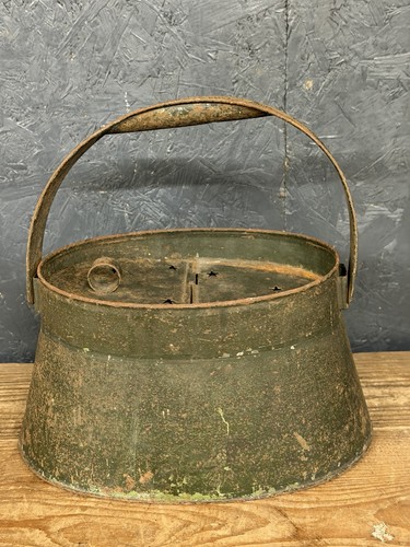 Antique minnow pail fishing - minnow,