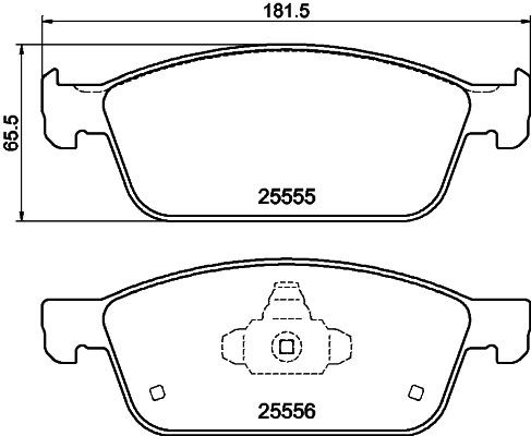 Don front brake pad - front,