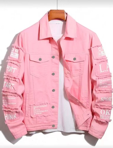 Men yellow denim jacket - men’s,