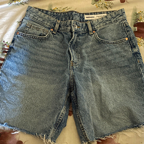Bershka blue denim - blue, off