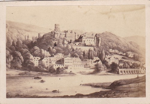 Cdv photo heidelberg castle - cdv,