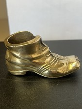 Vintage Solid Brass Old Boot