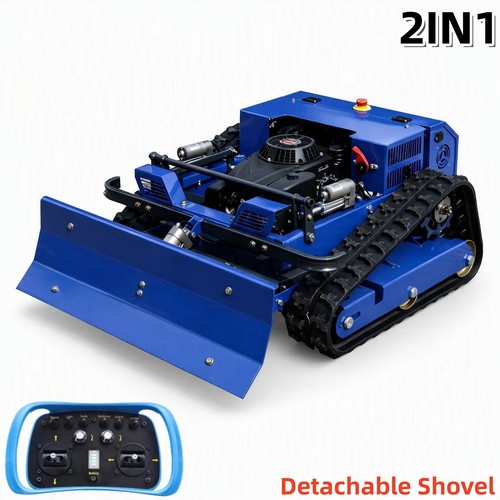 Petrol lawn mower with - rc, snow