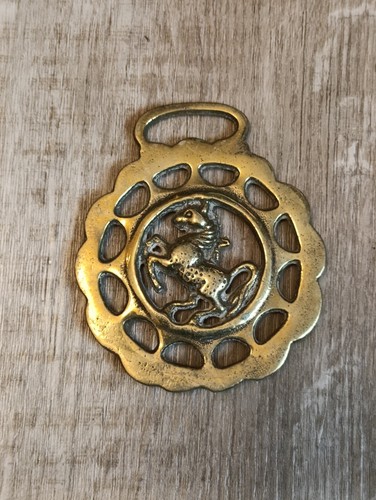 Large selection horse brass - of,