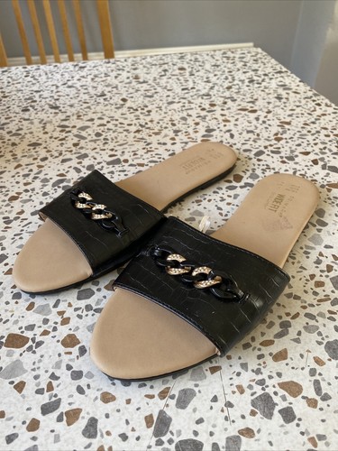 Black sandals size wide fit - size,