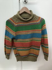 Vintage Stripy Roll Neck