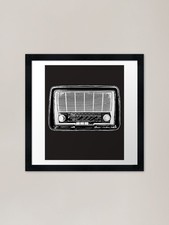 Retro Radio, Tube Radio Framed