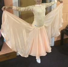 DSI Sequence Dress Suitable for Age 9-10 In Champagne Colour