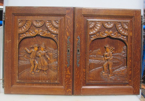 Antique carved wooden - antique, panels