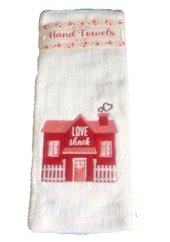 Valentines day hand towels - day,