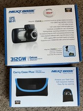 NEW Nextbase Black 312GW Deluxe 2.7 in LED Dash Cam Camera & Carry Case