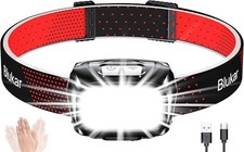 Blukar Head Torch Rechargeable, 2 Pack 2000L Super Bright Headlamp Headlight