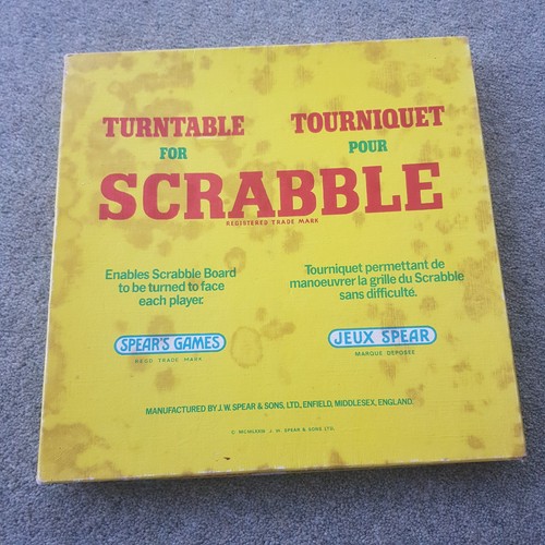 Scrabble turntable games - turntable,