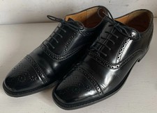 John White Mens Black Leather