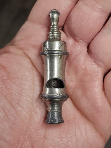 Antique vintage round whistle - round,