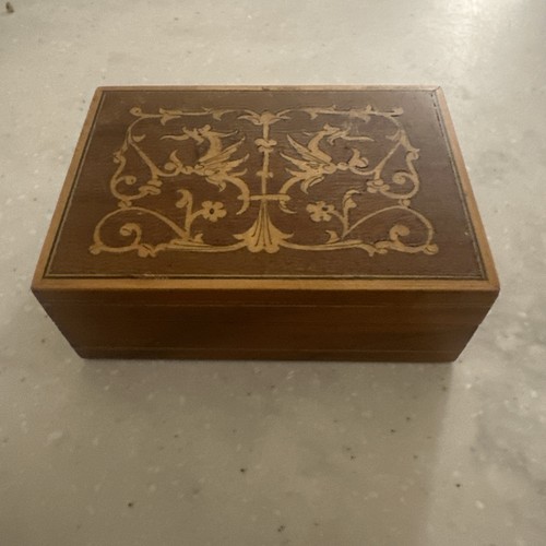 Vintage wooden inlaid - wooden,