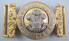 Military Bi-Metal Belt Buckle The Royal Welsh Fusiliers British Army