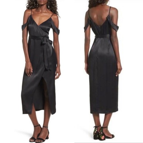 Bardot leah black satin - bardot,