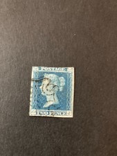 1841 blue plate 3 - 3, good