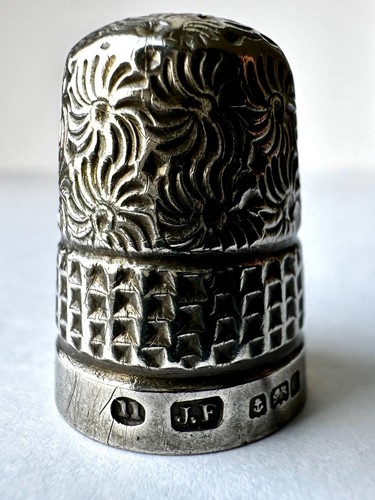 Antique silver thimble - antique,